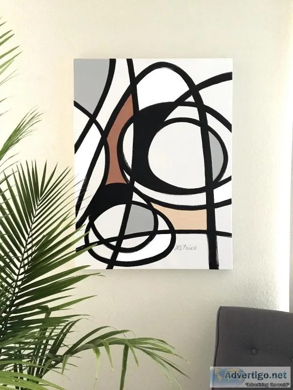 &quotUptown Girl&quot Original Modern Acrylic Painting