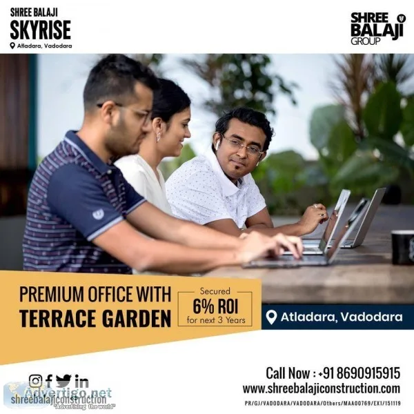 premium office with terrace garden  Shree Balaji Skyrise