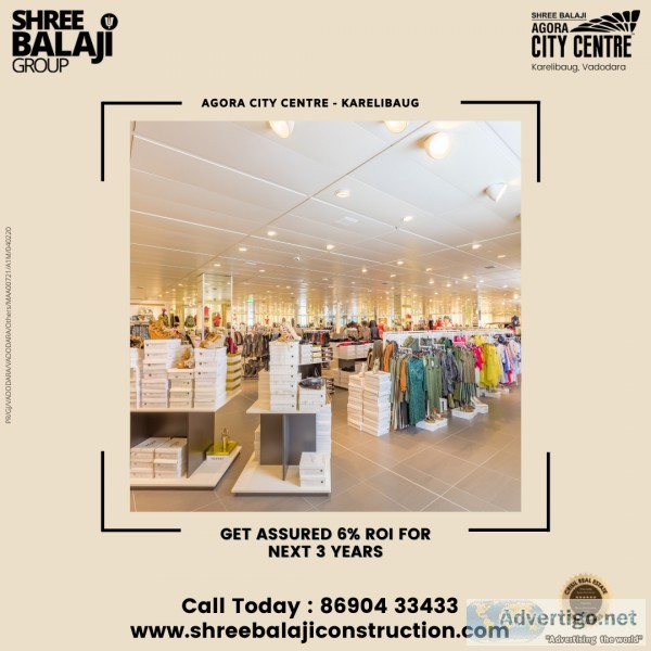 Premium Retail Space in Vadodara  Shree Balaji Agora City Centre