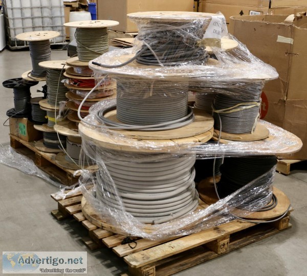 Spools of Industrial Electrical Cable and Wire