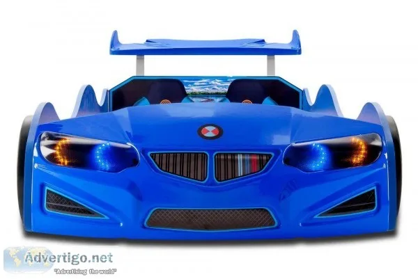 Shop for Milano Race Car Bed with Mattress for Sale