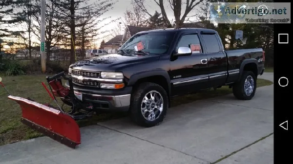 2001 -- CHEVY SILVERADO 2500 -- EXT. CAB -- PLOW TRUCK -- 74K AC