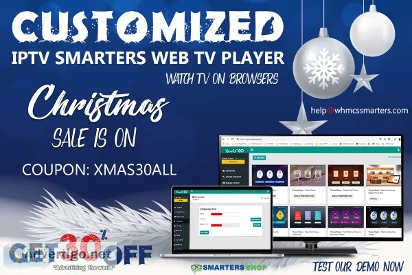 CUSTOMIZED IPTV SMARTERS WEB TV PLAYER