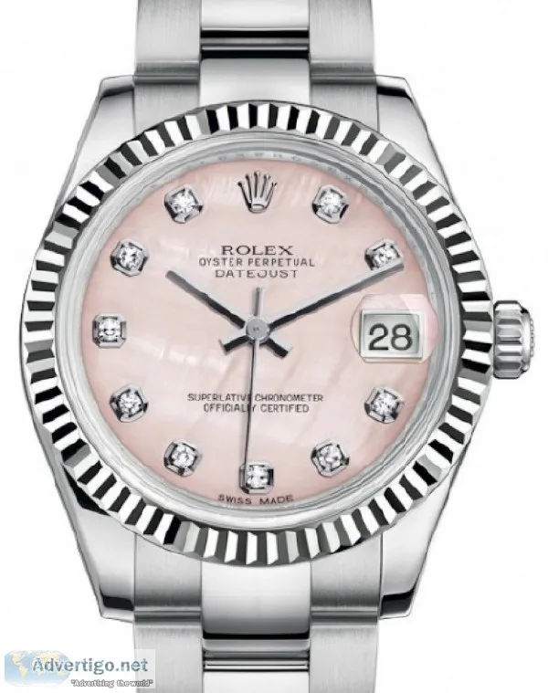Rolex Datejust 31 Pink Mother of Pearl Dial Watch 178274 3000 A 