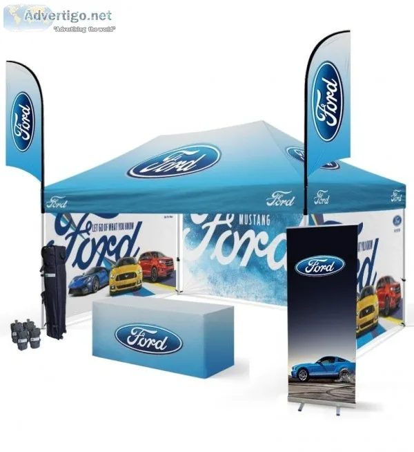 HeavyDuty Canopy Tents with Custom Printed Graphics