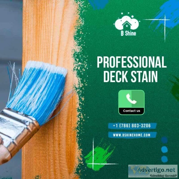 Professional deck stain services in Massachusetts