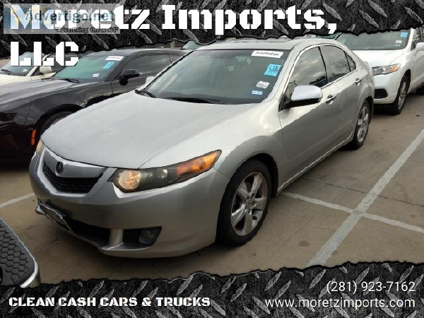 2009 Acura TSX 4-Cyl Sedan in Silver  Leather  Clean  Warranty