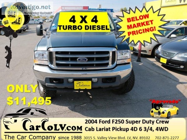 2004 Ford F250 Super Duty Crew Cab Lariat Pickup 4D 6 34 ft