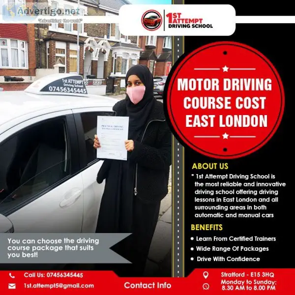 Affordable Motor Driving Course in East London
