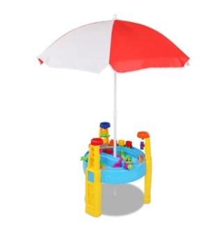 Shop 26 Piece Kids Water and Sand Play Set with Umbrella And Get