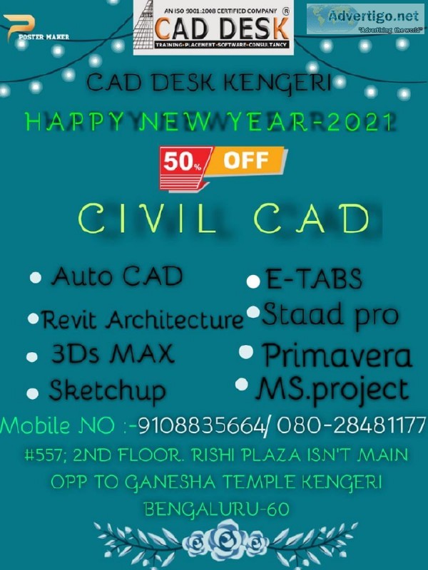 CAD DESK Kengeri &ndash Haveing Urgent Opening for  Revit M.E.P 