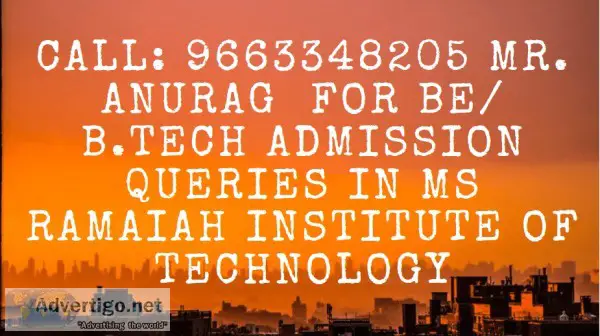 96633482O5 MS ramaiah institute of technology direct admission 2