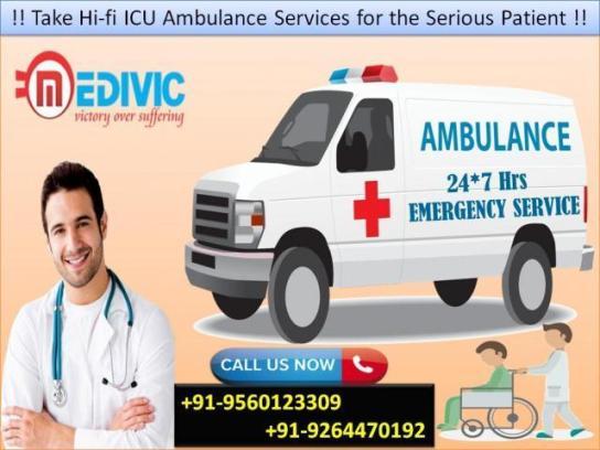 Best ICU Medivic Ambulance Service in Chattarpur with Medical Te