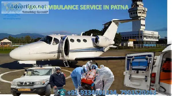 Get Low-Budget Patna Cardiac Ambulance Service in Air Road and T