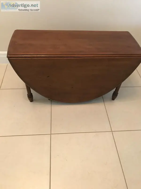 Small drop-leaf coffee table