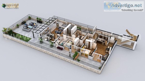 Best 3D Home Floor Plan Design by Yantram 3D Floor Plan Designer