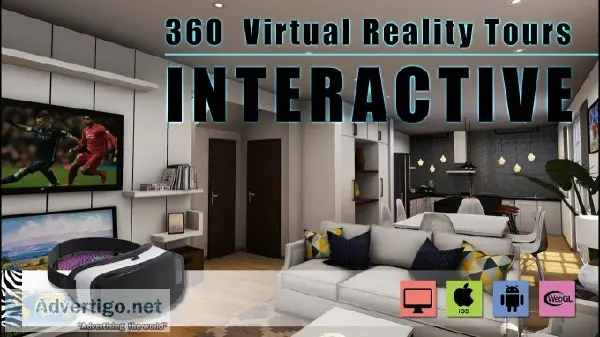 Interactive 360 Virtual Reality Tours walkthrough and Mobile App