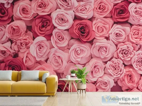 Black and White Floral Wallpaper  Floral Wallpaper for Walls