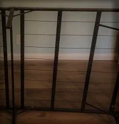 Black Metal Bed Frame (Light Well Built) Great Quality ONLY 18
