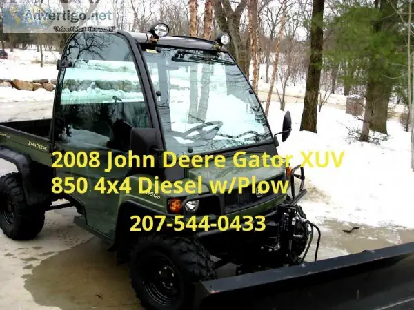 2008 John Deere 4x4 wCab and Plow