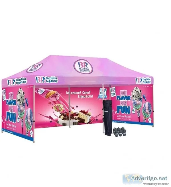 Custom Pop Up Tents with Graphics Design  USA