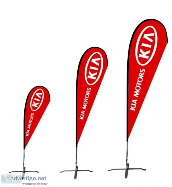 Custom Advertising Flags with different sizes and shapes  Starli