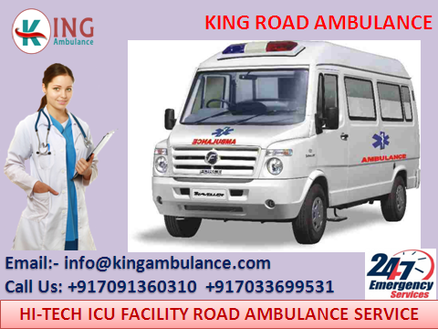 Get Low Cost King Road Ambulance Service in Ranchi