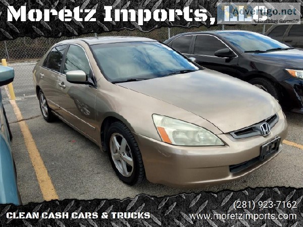 2003 Honda Accord EX-L 4-Cyl Sedan  Leather  Warranty