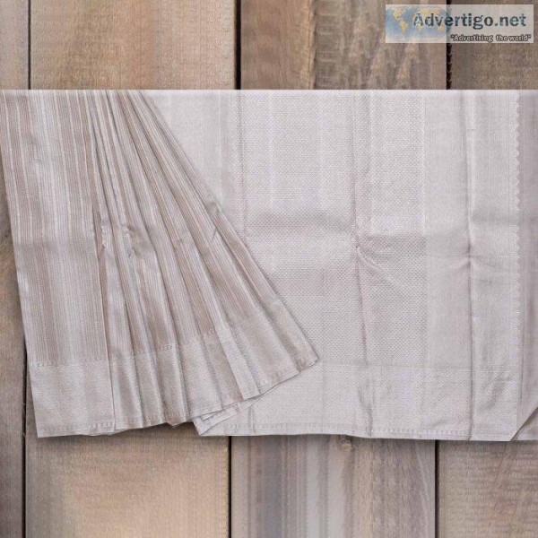 Pastel Bridal Silk Saree - Kanchi Banaras Silk Saree with Brocad