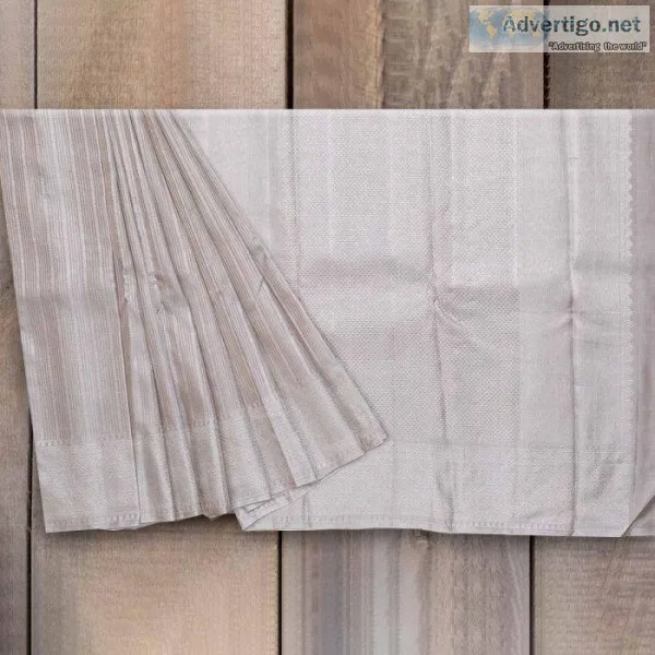Pastel Bridal Silk Saree - Kanchi Banaras Silk Saree with Brocad
