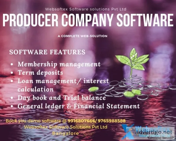 Web based producer company software , websoftex