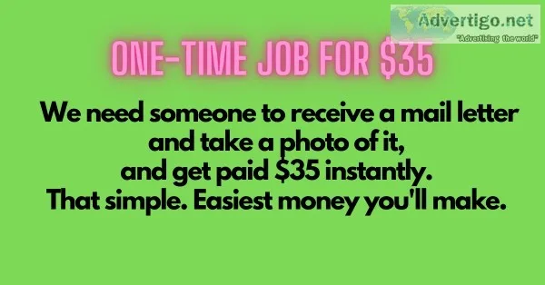 I will pay 35 for receiving a letter