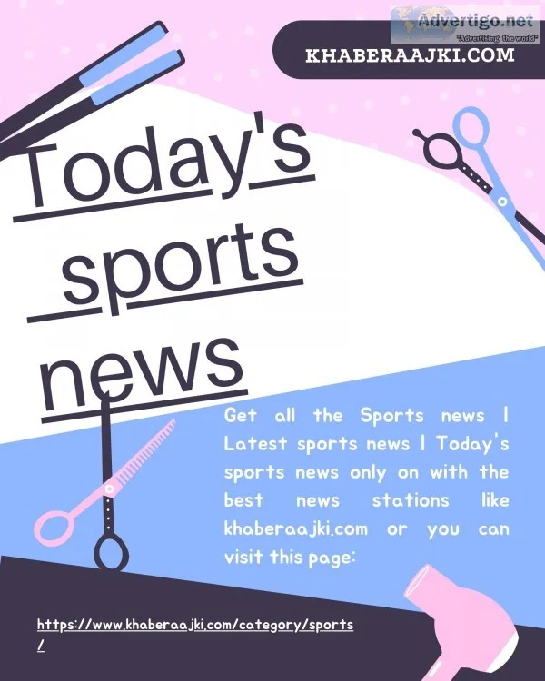 Read all the today?s sports news with khaber aaj ki