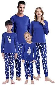 1 SET OF MyFav Matching Family Christmas Pajamas Set Soft Holida