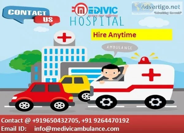 24 Hours Medivic Road ICU Ambulance in Patna Bihar
