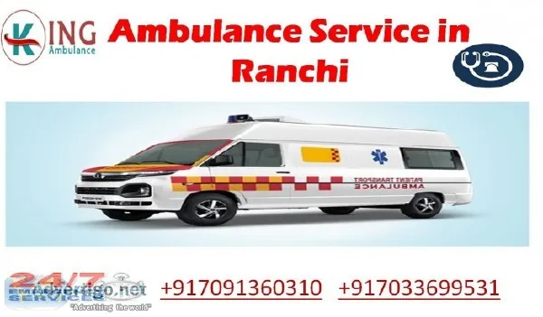 Book Inexpensive Ambulance Service in Ranchi with Medical Suppor