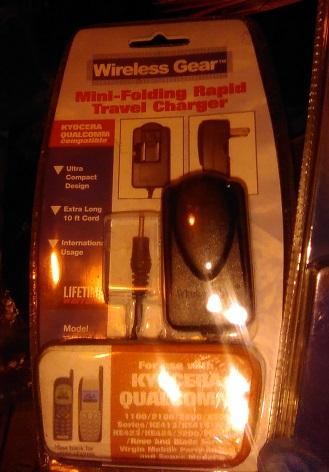 Wireless Gear Minifolding Rapid Travel Phone Charger BRAND NEW O