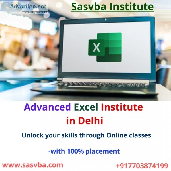 Advanced Excel Institute in Delhi