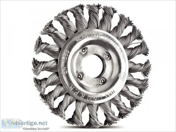 Knotted Twist Wheel Brush  Stinger Wheel Brush Manufacturer