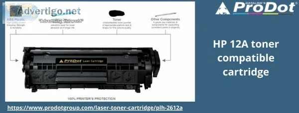 HP 12A Black Toner Cartridge  HP 12A Toner Compatible Cartridge