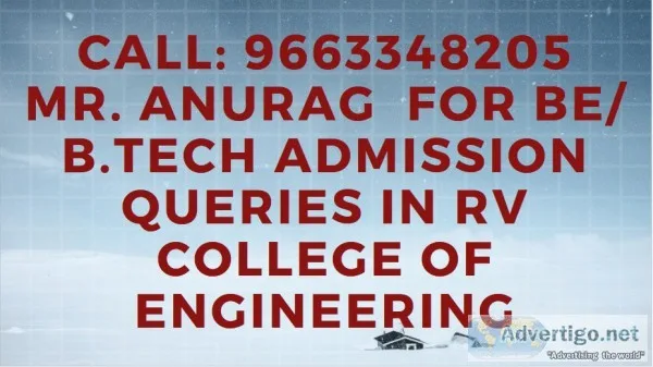 96633482O5 RV COLLEGE OF ENGINEERING Admission through Managemen