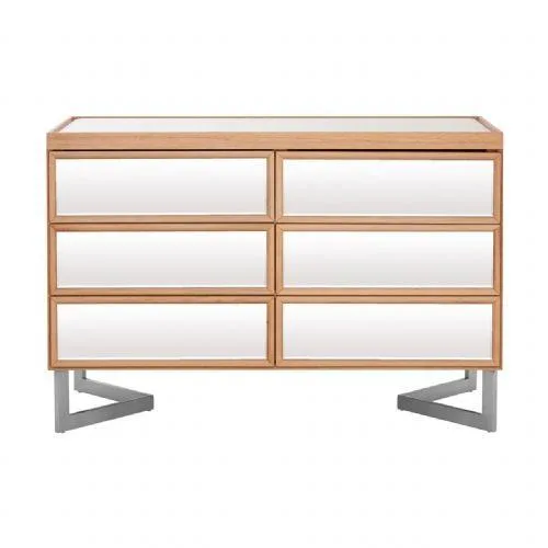 Barnardo 6-Drawer Chest Mirrored Finish  ChicParadisLux