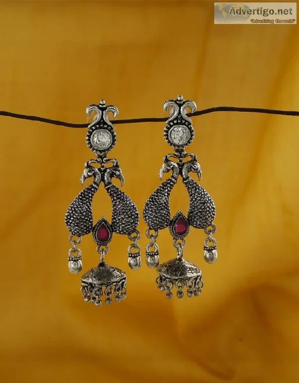 Buy Oxidised Earrings Online at Best Price by Anuradha Art Jewel