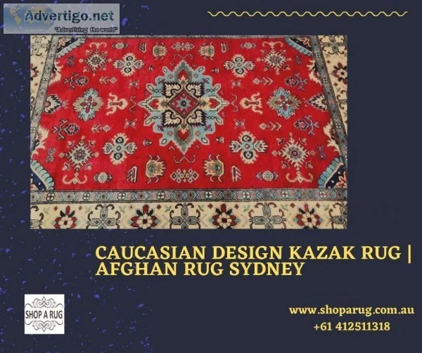 Caucasian Design Kazak Rug  Afghan Rug Sydney
