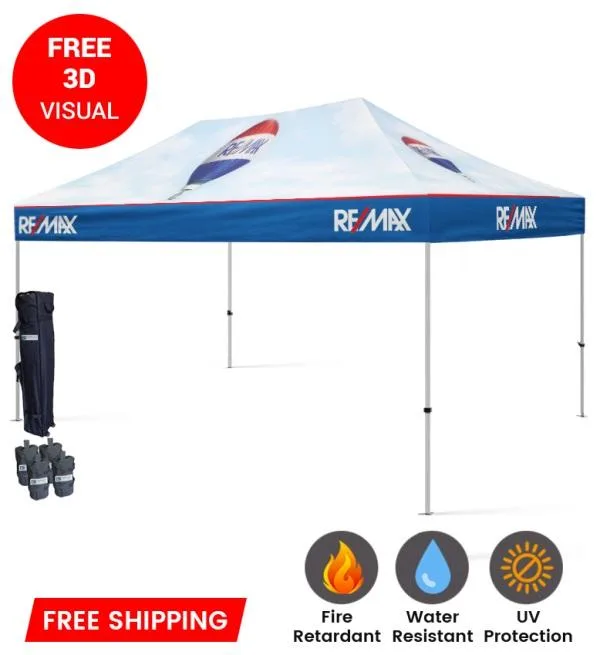10x15 Custom Printed Pop Up Tents and Canopies Unlimited With Gr