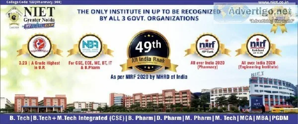 Top Engineering Institute in North India  NIET Greater Noida