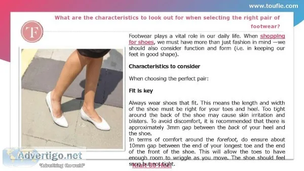 What are the characteristics to look out for when selecting the 