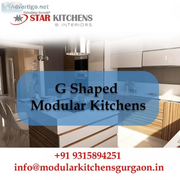 Best Kitchen Manufacturers for G Shaped Modular Kitchens in Gurg