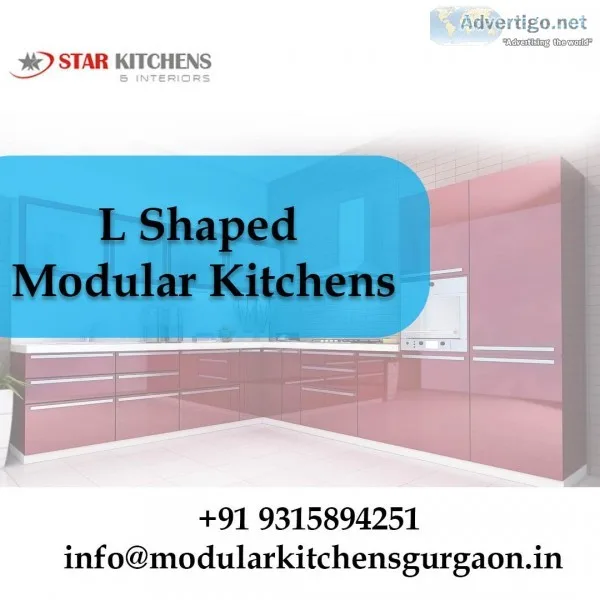 Best Kitchen Manufacturers for L Shaped Modular Kitchens in Gurg
