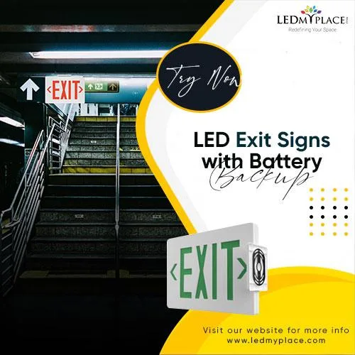 Order Now LED Exit Signs with Battery Backup